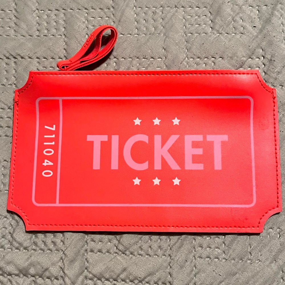 Ticket Makeup Bag 🎟